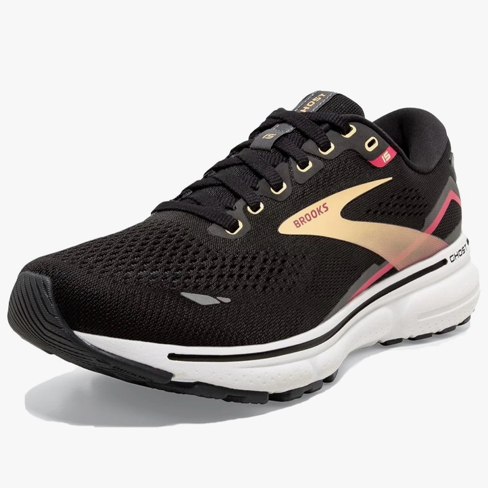 Brooks NIB Ghost 15 Women's Running Shoes Black Run Sport Sneakers.
